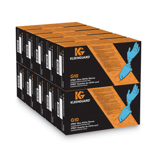 KleenGuard™ G10 2PRO Nitrile Gloves, Blue, Large, 100/Box (KCC54423)