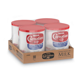 Carnation® Instant Nonfat Dry Milk, Unsweetened, 22.75 oz Canister, 4/Carton (NES22928CT) (NES22928CT)