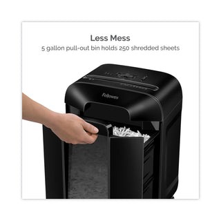 Fellowes® Powershred LX85 Cross-Cut Shredder, 12 Manual Sheet Capacity (FEL4400401)