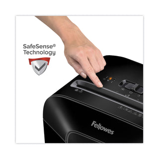 Fellowes® Powershred LX85 Cross-Cut Shredder, 12 Manual Sheet Capacity (FEL4400401)