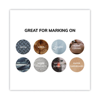 uni®-Paint Permanent Marker, Fine Bullet Tip, White (UBC63713)