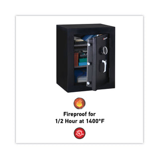 Sentry® Safe Executive Fire-Safe, 3.4 cu ft, 21.75w x 19d x 27.75h, Black (SENEF3428E)