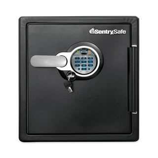 Sentry® Safe Fire-Safe with Biometric & Keypad Access, 1.23 cu ft, 16.3w x 19.3d x 17.8h, Black (SENSFW123BSC)
