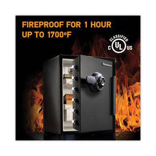 Sentry® Safe Fire-Safe with Combination Access, 2 cu ft, 18.6w x 19.3d x 23.8h, Black (SENSFW205CWB)