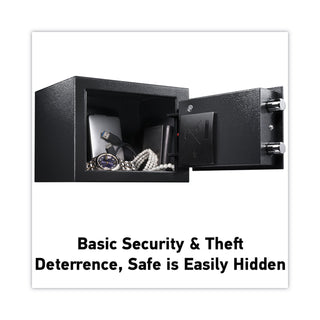 Sentry® Safe Electronic Security Safe, 0.14 cu ft, 9w x 6.6d x 6.6h, Black (SENX014E)