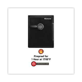 Sentry® Safe Fire-Safe with Digital Keypad Access, 2 cu ft, 18.67w x 19.38d x 23.88h, Black (SENSFW205EVB)