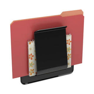 deflecto® Stand Tall Wall File, Letter/Legal/Oversized, 9 1/4 x 10 5/8 x 1 3/4, Black (DEF65504H)