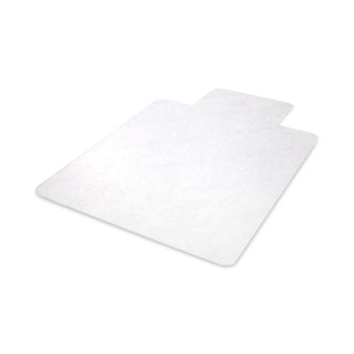 deflecto® EconoMat All Day Use Chair Mat for Hard Floors, Lip, 46 x 60, Low Pile, Clear (DEFCM2E432F)