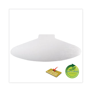 deflecto® SuperMat Frequent Use Chair Mat, Medium Pile Carpet, 60 x 66, L-Shape, Clear (DEFCM14002K)