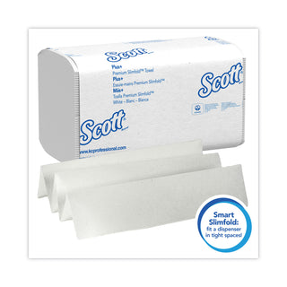 Scott® Control Hand Towels Slimfold (04442) with Fast-Drying Absorbency Pockets, White, 90 Towels / Clip, 24 Packs / Case (KCC04442)