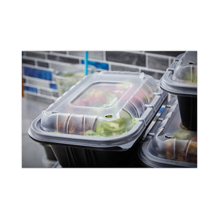 Pactiv Evergreen EarthChoice Entree2Go Takeout Container, 64 oz, 11.75 x 8.75 x 2.13, Black, 200/Carton (PCTYCNB12X96400)