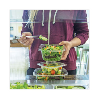 World Centric® PLA Rectangular Deli Containers, 12 oz, 4.8 x 5.9 x 2.1, Clear, 900/Carton (WORRDCS12)