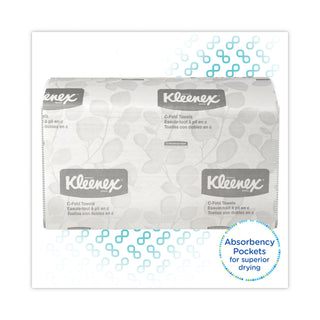Kleenex® C-Fold Paper Towels (01500), Absorbent, White, 16 Packs / Case, 150 C-Fold Towels / Pack, 2,400 Towels / Case (KIM01500)
