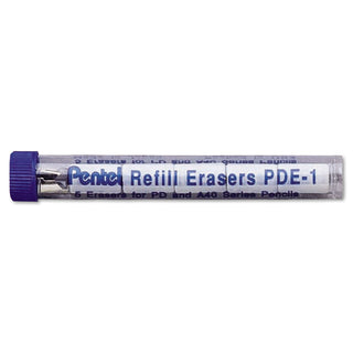Pentel® Eraser Refill for Pentel PD and A40 Mechanical Pencils, 5/Tube (PENPDE1)