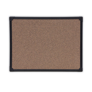 Universal® Tech Cork Board, 24 x 18, Cork Surface, Black Aluminum Frame (UNV43021)