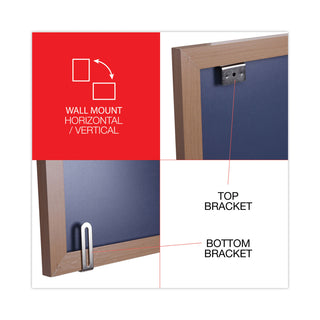 Universal® Deluxe Melamine Dry Erase Board, 96 x 48, Melamine White Surface, Oak Fiberboard Frame (UNV43620)
