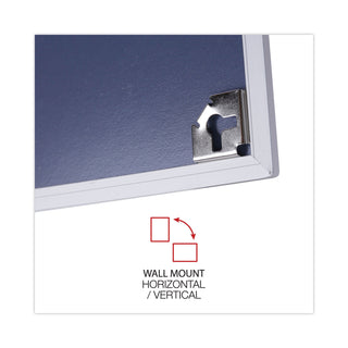 Universal® Melamine Dry Erase Board with Aluminum Frame, 24 x 18, White Surface, Anodized Aluminum Frame (UNV43622)