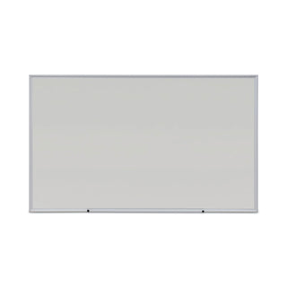 Universal® Deluxe Melamine Dry Erase Board, 60 x 36, Melamine White Surface, Silver Anodized Aluminum Frame (UNV43625)