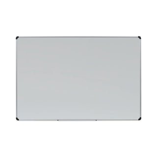 Universal® Magnetic Steel Dry Erase Marker Board, 72 x 48, White Surface, Aluminum/Plastic Frame (UNV43735)