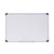 Universal® Deluxe Porcelain Magnetic Dry Erase Board, 36 x 24, White Surface, Silver/Black Aluminum Frame (UNV43841)