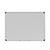 Universal® Deluxe Porcelain Magnetic Dry Erase Board, 48 x 36, White Surface, Silver/Black Aluminum Frame (UNV43842)