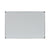 Universal® Deluxe Porcelain Magnetic Dry Erase Board, 72 x 48, White Surface, Silver/Black Aluminum Frame (UNV43843)