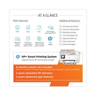 HP ENVY Inspire 7955e All-in-One Printer, Copy/Print/Scan (HEW1W2Y8A)