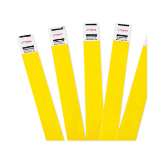 Advantus Crowd Management Wristbands, Sequentially Numbered, 10 x 3/4, Yellow, 100/Pack (AVT75444)