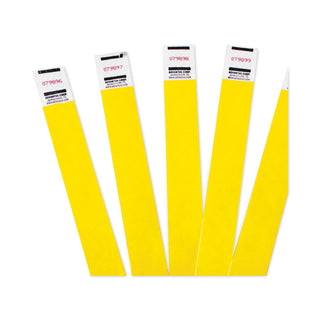 Advantus Crowd Management Wristbands, Sequentially Numbered, 9 3/4 x 3/4, Yellow, 500/PK (AVT75512)