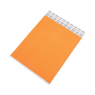 Advantus Crowd Management Wristband, Sequential Numbers, 9 3/4 x 3/4, Neon Orange, 500/PK (AVT91120)