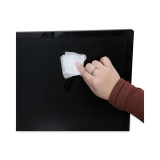Read Right® OneStep CRT Screen Cleaning Pads, 5 x 5, Cloth, White, 100/Box (REARR1309)