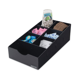 Vertiflex® Commercial Grade Condiment Caddy, 8.75w x 16d x 5.25h, Black (VRTVFCC169)
