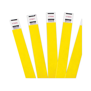 Advantus Crowd Management Wristband, Sequential Numbers, 9 3/4 x 3/4, Neon Yellow,500/PK (AVT91123)