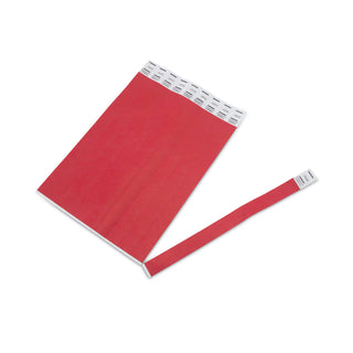 Advantus Crowd Management Wristbands, Sequentially Numbered, 9 3/4 x 3/4, Red, 500/Pack (AVT75510)