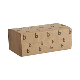 Boardwalk® Singlefold Paper Towels, 1-Ply, 9 x 9.45, Natural, 250/Pack, 16 Packs/Carton (6210BW)