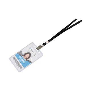 Advantus Deluxe Safety Lanyards, Clip Style, 36" Long, Black, 24/Box (AVT75403)