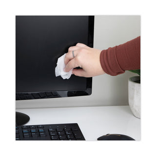 Read Right® OneStep CRT Screen Cleaner Wet Wipes, Cloth, 5 1/4 x 5 3/4, 75/Tub (REARR1409)