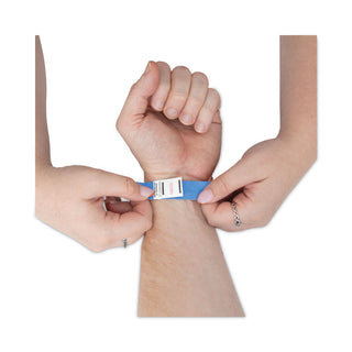 Advantus Crowd Management Wristbands, Sequentially Numbered, 10 x 3/4, Blue, 100/Pack (AVT75442)