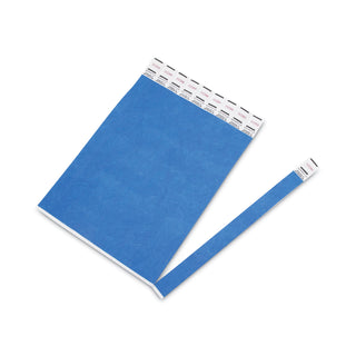 Advantus Crowd Management Wristbands, Sequentially Numbered, 10 x 3/4, Blue, 100/Pack (AVT75442)