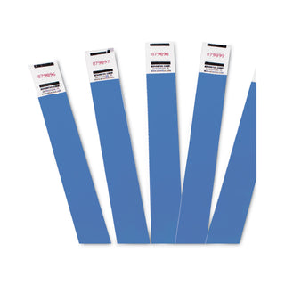 Advantus Crowd Management Wristbands, Sequentially Numbered, 9 3/4 x 3/4, Blue, 500/Pack (AVT75513)