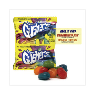 Betty Crocker™ Fruit Gushers Fruit Snacks, Strawberry and Tropical Fruit Flavors, 0.8 oz, 42 Pouches/Box (GRR22001036)