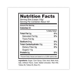 Spangler® Dum-Dum-Pops, 15 Assorted Flavors, 500 Pieces/Bag (GRR22000772)