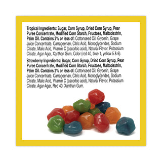 Betty Crocker™ Fruit Gushers Fruit Snacks, Strawberry and Tropical Fruit Flavors, 0.8 oz, 42 Pouches/Box (GRR22001036)