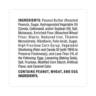 Grandma's® Homestyle Peanut Butter Cookies, 2.5 oz Pack, 2 Cookies/Pack, 60 Packs/Carton (GRR29500063)