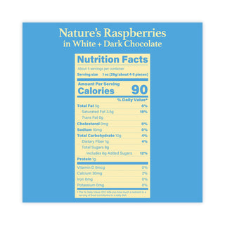 Tru Fru Nature's Hyper-Chilled Raspberries in White and Dark Chocolate, 5 oz Cup, 8/Carton, Ships in 1-3 Business Days (GRR90300268)
