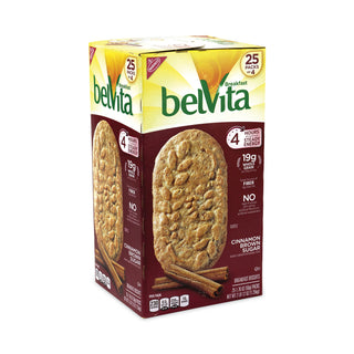 Nabisco® belVita Breakfast Biscuits, Cinnamon Brown Sugar, 1.76 oz Pack, 25 Packs/Box (GRR22000507)