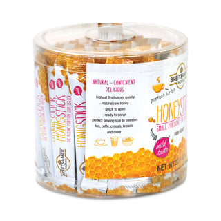 Breitsamer Honig Raw Honey Sticks, 0.28 oz, 80 Sticks/Tub (GRR20902630)