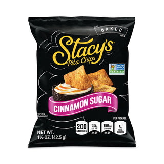 Stacy's® Pita Chips, 1.5 oz Bag, Cinnamon Sugar, 24/Carton (GRR20900651)