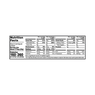 Nut Harvest® Sea Salted Whole Cashews, 2.25 oz Pouch, 8 Count (GRR29500004)