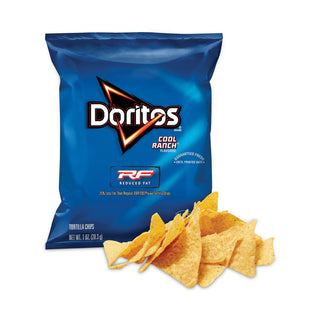 Doritos® Reduced Fat Cool Ranch Tortilla Chips, 1 oz Bag, 72 Bags/Carton (GRR29500056)